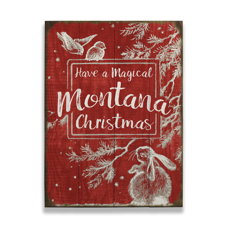 Magical Montana Christmas Wall Art