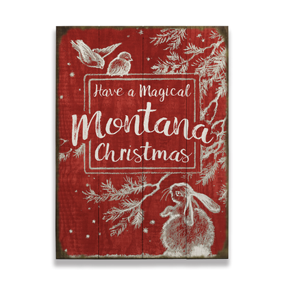 Magical Montana Christmas Wall Art