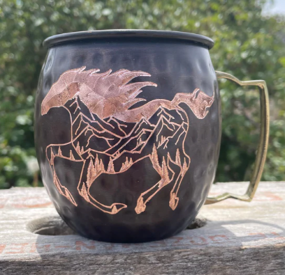 Montana Horse Copper Mug