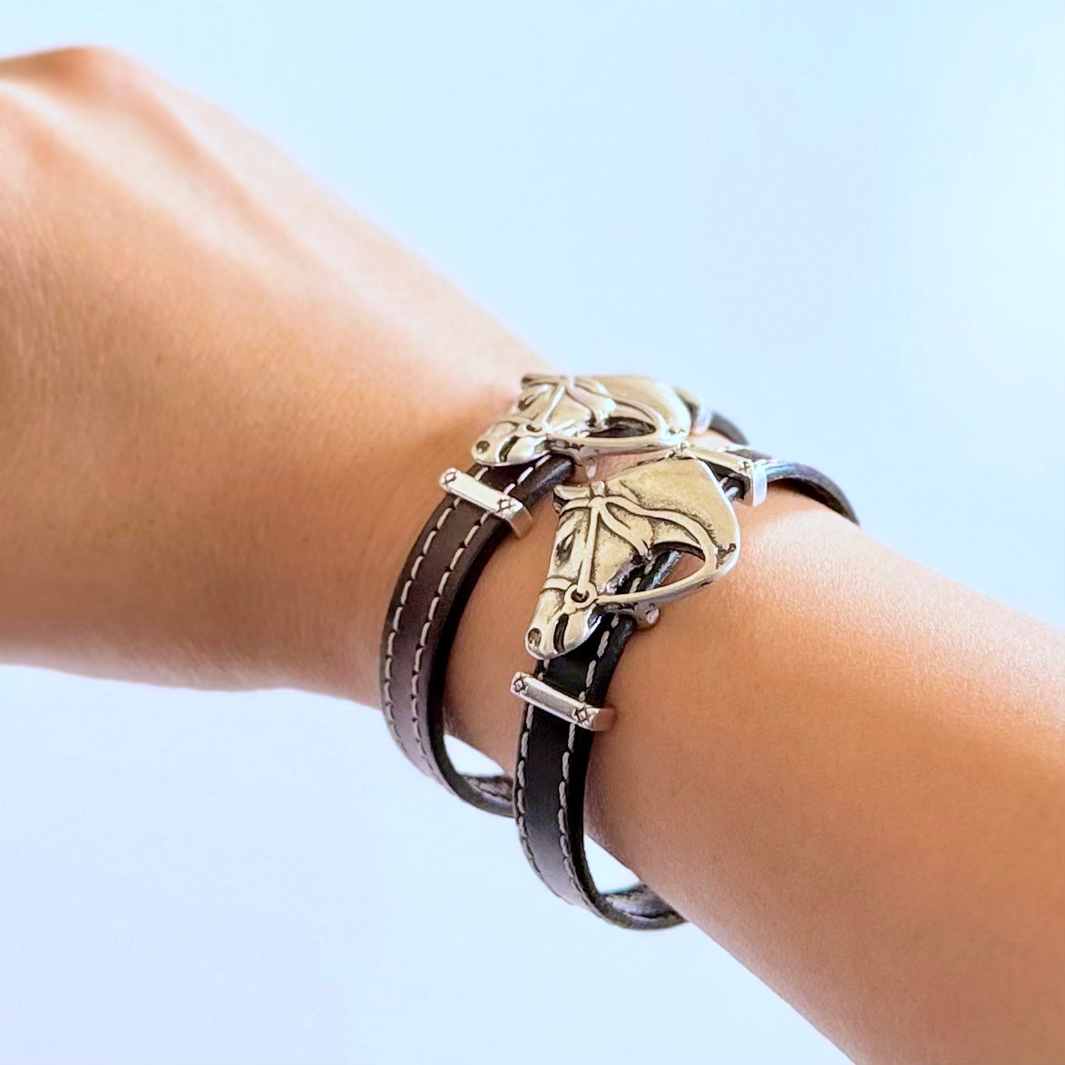 Horsehead Leather Bracelet