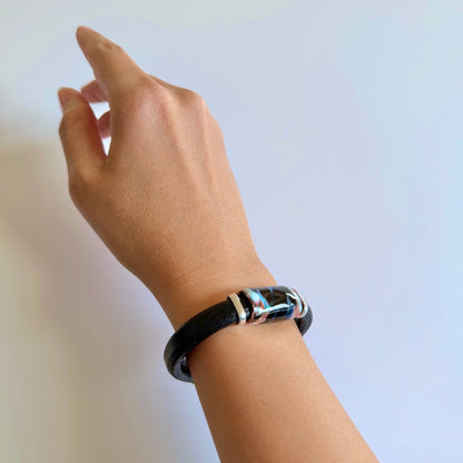 Granite Leather Bracelet