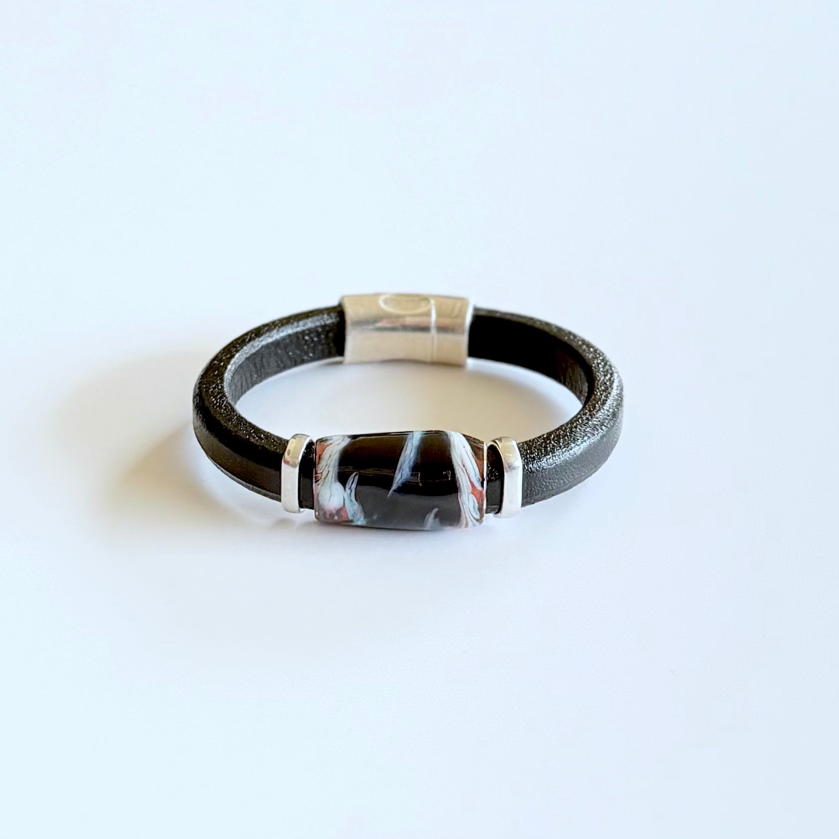 Granite Leather Bracelet