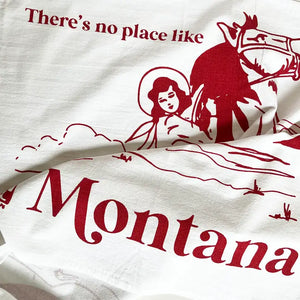 No place like Montana dish towel