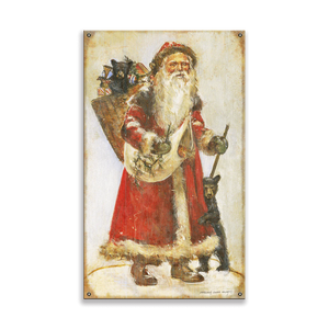 Saint Nicholas and The Cubs - Wood & Metal Wall Art