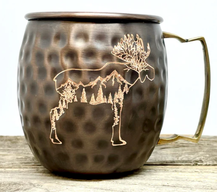 Mountain Moose Copper Mug