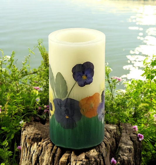 Pansy Flameless Candle