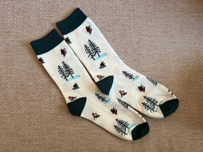 Skiing bears socks - unisex