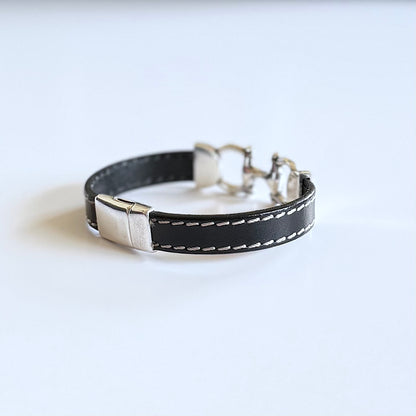 Snafflebit Leather Bracelet