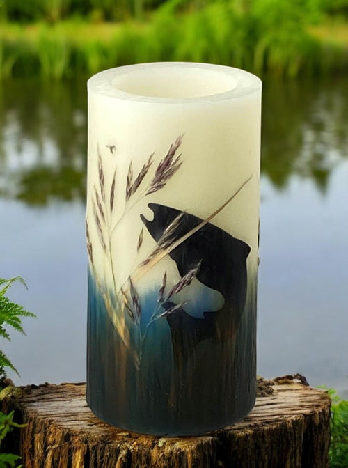 Happy Trout Flameless Candle with Timer