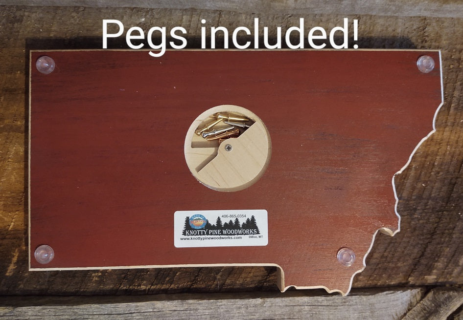 Wildflowers Sunset Montana Cribbage Board - made to order