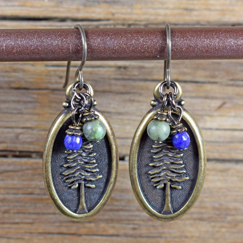 Timberline Tree Charm Earrings