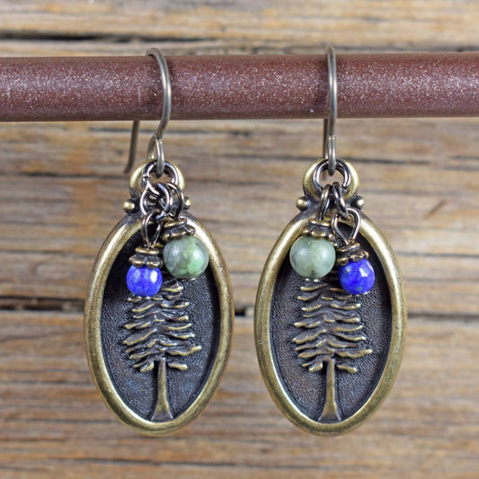 Timberline Tree Charm Earrings