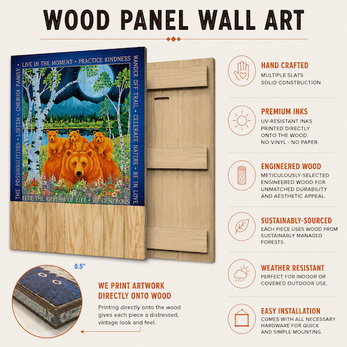Lost Horse Bend Wall Art (wood & metal)
