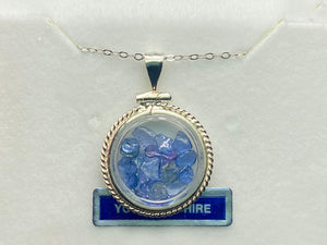 Yogo Sapphire Necklace, Loose Locket