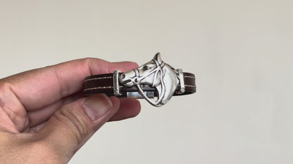 Snafflebit Leather Bracelet