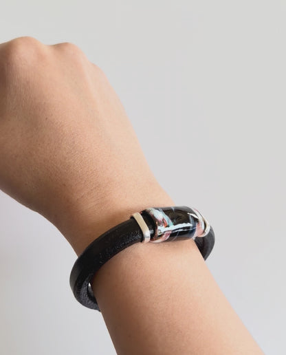 Granite Leather Bracelet