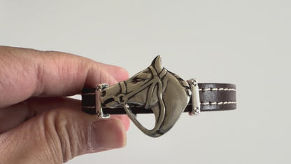 Horsehead Leather Bracelet