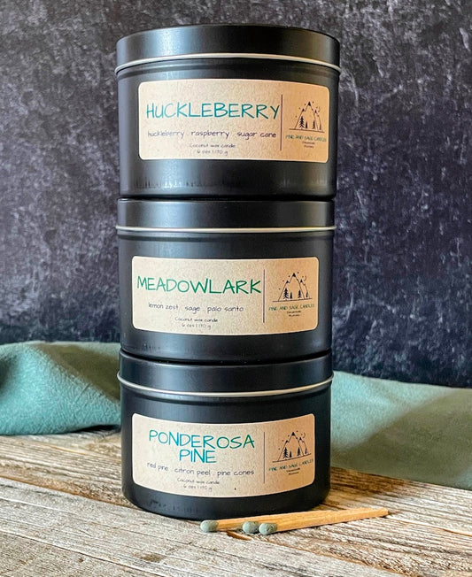 Treasure state candle collection