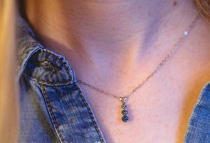 Montana Sapphire Necklace, Montana Sapphire Pendant