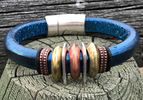 Copper Mine Leather Bracelet