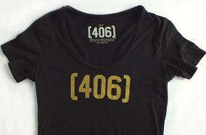 406 Women's Black Montana T Shirt 