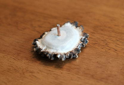 Antler Razor with Elk Burr Base