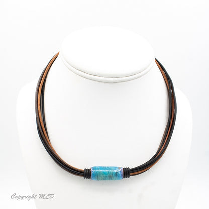 Hot Spring Magnetic Leather Necklace