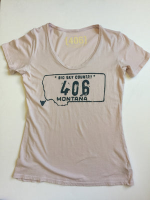 406 Women's Steel Blush T Shirt 