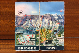 Bridger Bowl Ski Coasters
