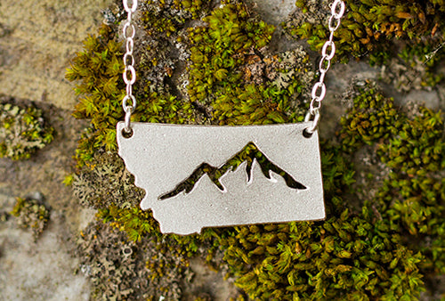Montana Mountain Copper Necklace