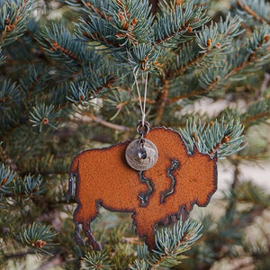 Buffalo with Nickel Ornament