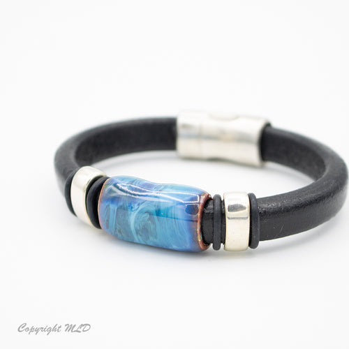 Turquoise Skies Leather Bracelet