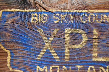 Big Sky Salvage Wood Sign