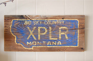Explore Big Sky Rustic Montana Sign