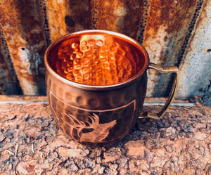 Montana Elk Copper Mug