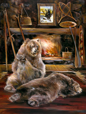 Fireside Bears by Dwyer Mason