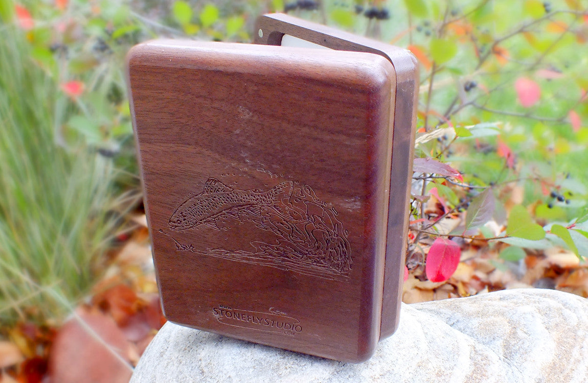 Custom Walnut Fly Box 