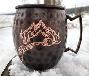 Happy Camper Copper Mug