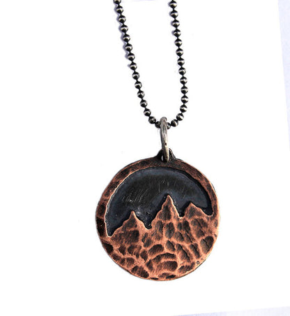 Montana Mountain Copper Necklace