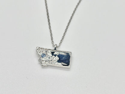 Montana State of Mind Yogo Sapphire Pendant Necklace