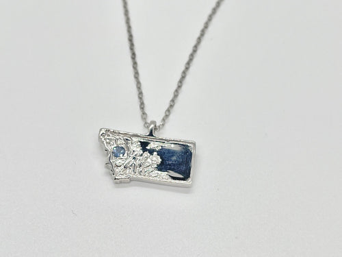 Montana State of Mind Yogo Sapphire Pendant Necklace