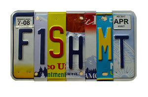 FISH MT License Plate Sign