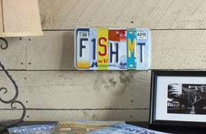 FISH MT License Plate Wall Art
