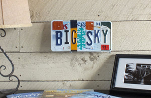 Big Sky License Plate Art