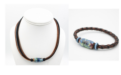 Montana River Leather Necklace