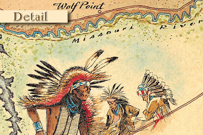 Detail Map of Montana 