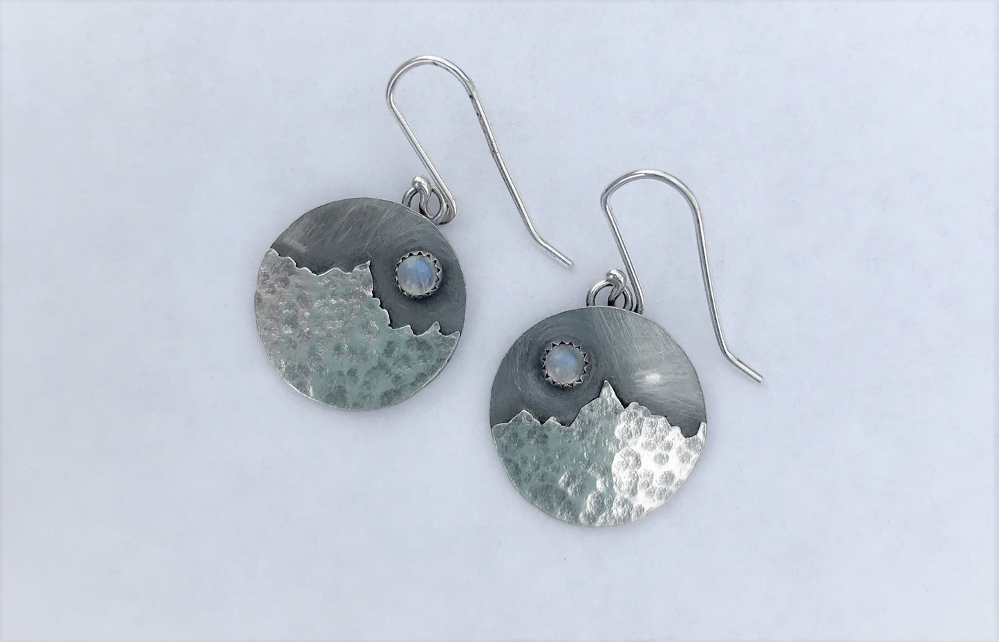 Full Moon Over Bridgers Earrings