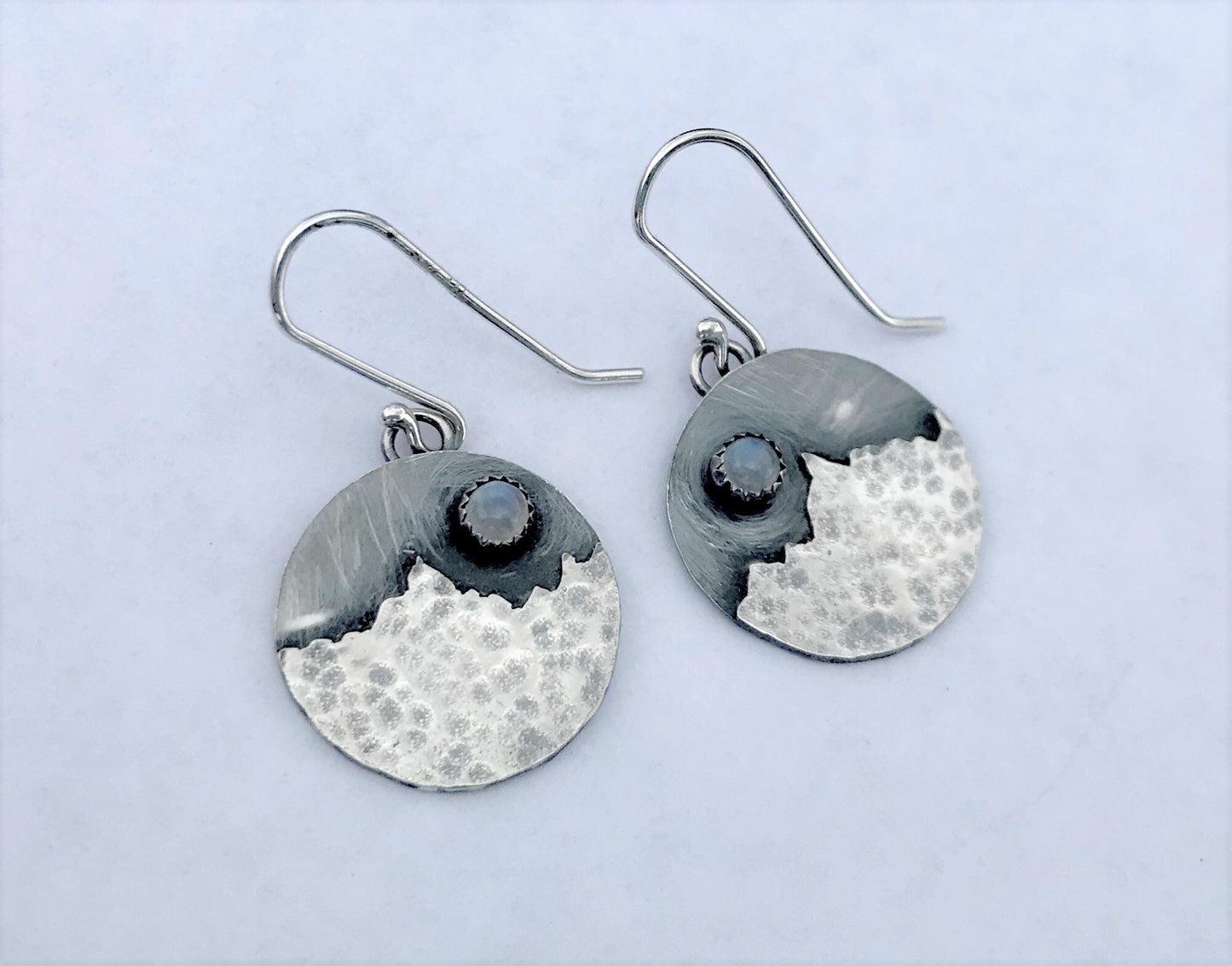 Full Moon Over Bridgers Earrings