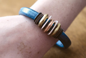 Copper Mine Leather Bracelet