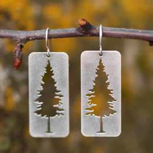 Silver Montana Pine Earrings